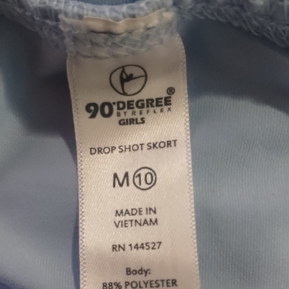 90 Degree By Reflex Girls Polo Top and Skort Tennis Outfit Set - Picture 2 of 6